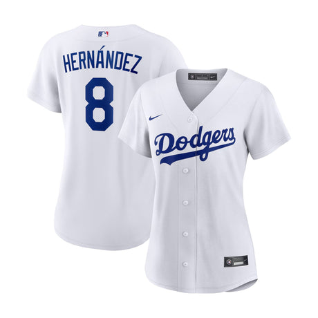 Los Angeles Dodgers Enrique Hernandez Women's Home Replica White Jersey - Nike - 312209411201