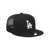 Los Angeles Dodgers Evergreen Black 9FIFTY Snapback Trucker Hat ( WHY DRAFT? ) - New Era - 23012741101