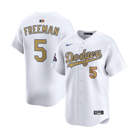 Los Angeles Dodgers Freddie Freeman 2024 World Series Champs White Limited Jersey - Nike - 31211641117