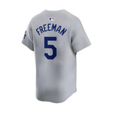 Los Angeles Dodgers Freddie Freeman Gray Road Stadium Jersey - Nike - 235905411217
