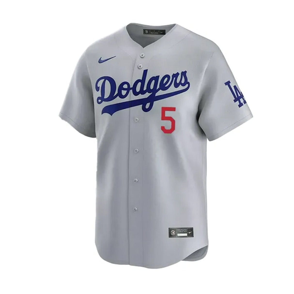 Los Angeles Dodgers Freddie Freeman Gray Road Stadium Jersey - Nike - 235905411217