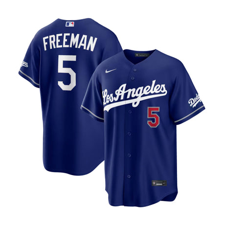 Los Angeles Dodgers Freddie Freeman Royal Blue Nike Stadium Jersey - Nike - 235905411201