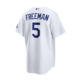 Los Angeles Dodgers Freddie Freeman White Home Stadium Jersey - Nike - 235905411209