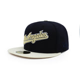 Los Angeles Dodgers Gold Script Navy 59FIFTY Fitted - New Era - 