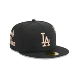 Los Angeles Dodgers Gothic Lettering Black 59FIFTY Fitted Hat - New Era - 23014341101