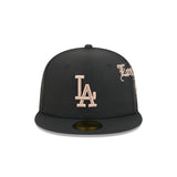Los Angeles Dodgers Gothic Lettering Black 59FIFTY Fitted Hat - New Era - 23014341101