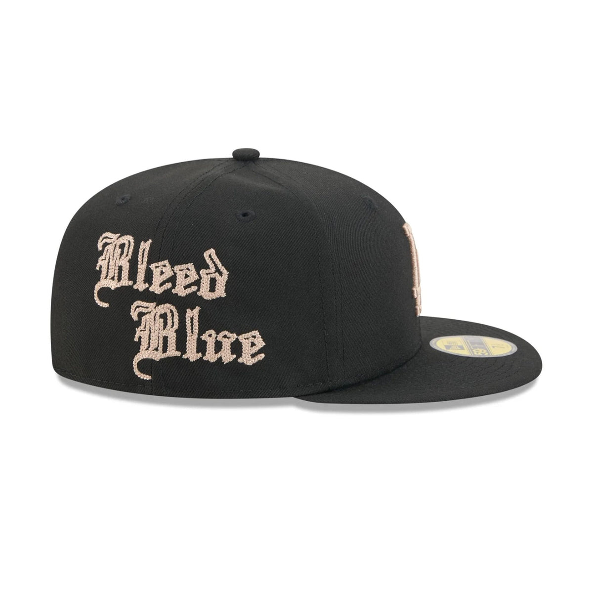 Los Angeles Dodgers Gothic Lettering Black 59FIFTY Fitted Hat - New Era - 23014341101