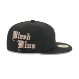 Los Angeles Dodgers Gothic Lettering Black 59FIFTY Fitted Hat - New Era - 23014341101