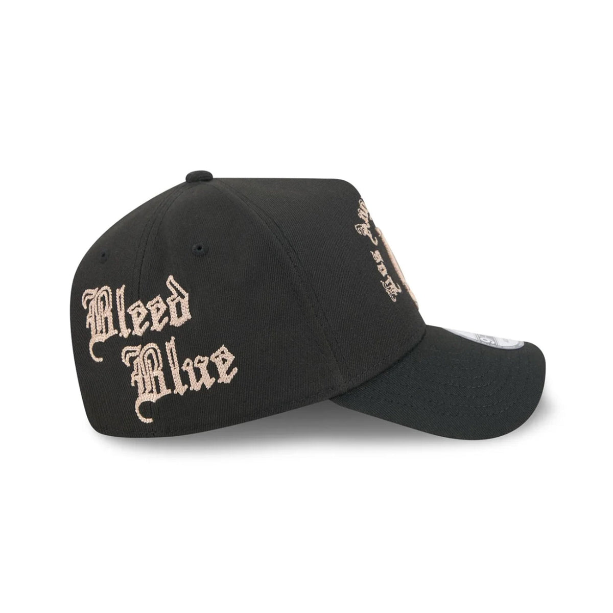 Los Angeles Dodgers Gothic Lettering Black 9FORTY A-Frame Snapback Hat - New Era - 230144411