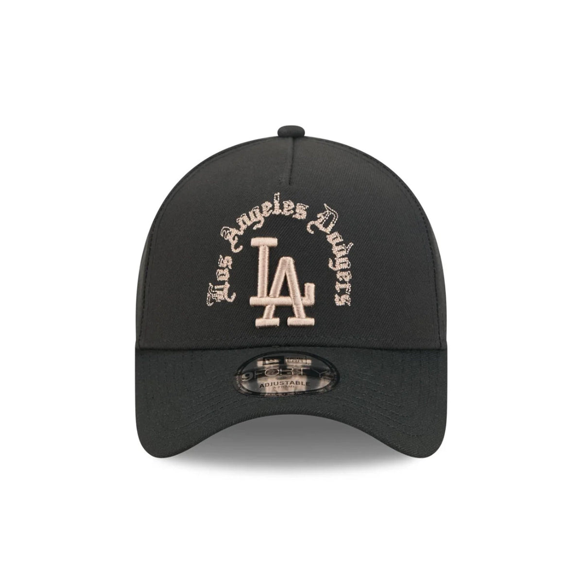 Los Angeles Dodgers Gothic Lettering Black 9FORTY A-Frame Snapback Hat - New Era - 230144411