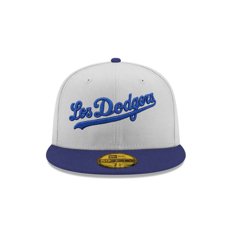 Los Angeles Dodgers Gray & Royal 59FIFTY Fitted Hat - New Era - 