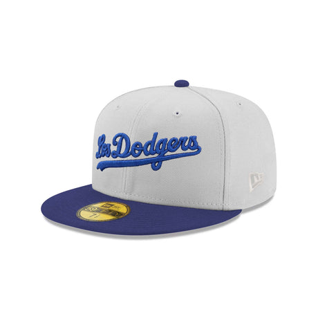 Los Angeles Dodgers Gray & Royal 59FIFTY Fitted Hat - New Era - 