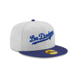 Los Angeles Dodgers Gray & Royal 59FIFTY Fitted Hat - New Era - 