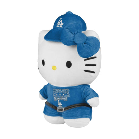 Los Angeles Dodgers Hello Kitty 2025 Back - To - Back World Series Champions Blue 10” Plush - FOCO - 31221841102