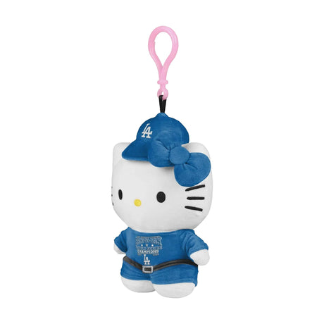 Los Angeles Dodgers Hello Kitty 2025 Back - To - Back World Series Champions Blue Plush 4” Keychain - FOCO - 31221841101