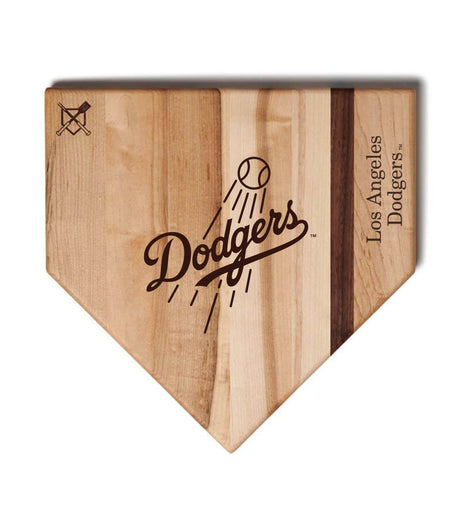 Los Angeles Dodgers Home Plate Cutting Boards | Multiple Sizes | Multiple Designs - Baseball BBQ - 