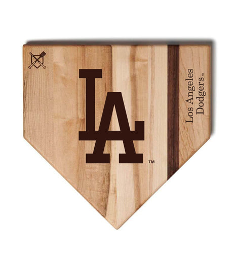 Los Angeles Dodgers Home Plate Cutting Boards | Multiple Sizes | Multiple Designs - Baseball BBQ - 