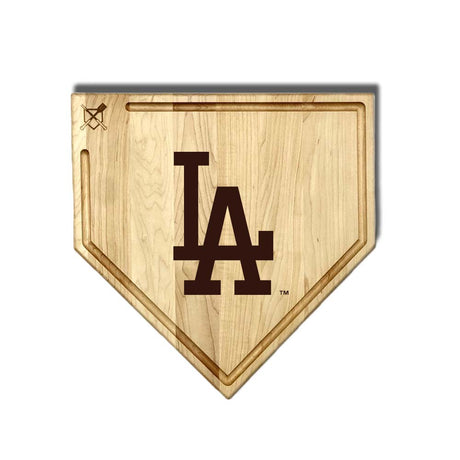 Los Angeles Dodgers Home Plate Cutting Boards | Multiple Sizes | Multiple Designs - Baseball BBQ - 