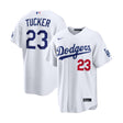 Los Angeles Dodgers Kyle Tucker White Home Stadium Jersey - Nike - 235905411401