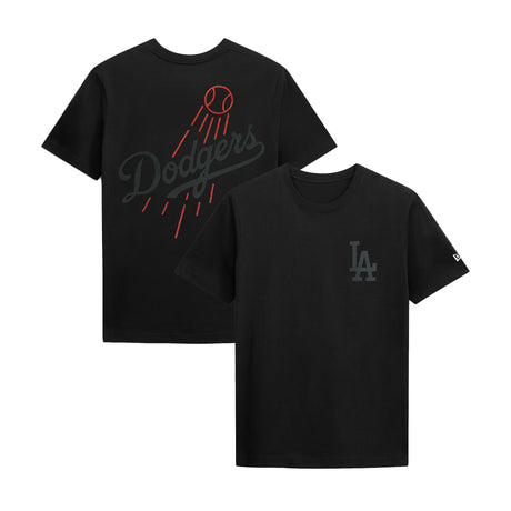Los Angeles Dodgers LA Logo Black Graphic T-Shirt - New Era - 230491241101