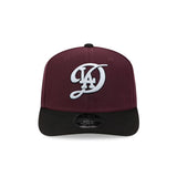 Los Angeles Dodgers Maroon & Black 9SEVENTY Stretch Snap Hat - New Era - 23013941103