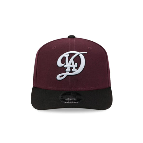 Los Angeles Dodgers Maroon & Black 9SEVENTY Stretch Snap Hat - New Era - 23013941103