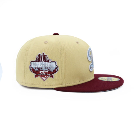 Los Angeles Dodgers Maroon Silver 59FIFTY - New Era - 