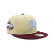 Los Angeles Dodgers Maroon Silver 59FIFTY - New Era - 