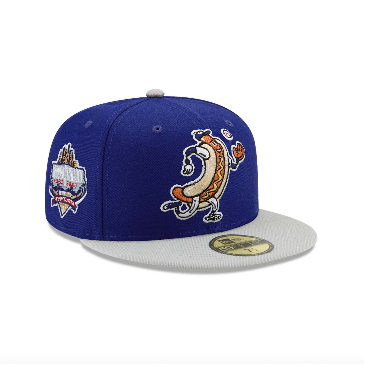 Los Angeles Dodgers Mascot 40th Anniversary Patch 59FIFTY Fitted - Blue & Grey - New Era - 