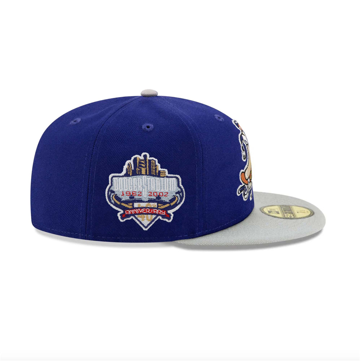 Los Angeles Dodgers Mascot 40th Anniversary Patch 59FIFTY Fitted - Blue & Grey - New Era - 