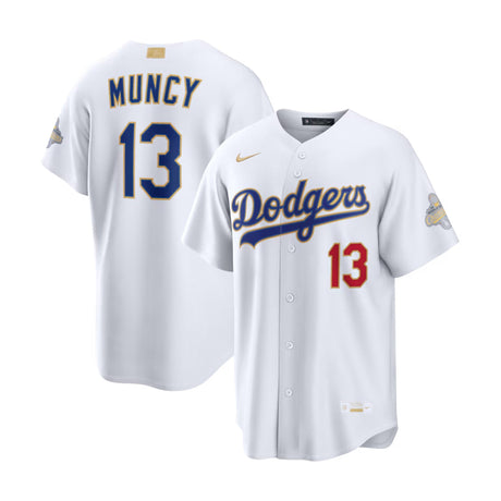 Los Angeles Dodgers Max Muncy 2026 Gold Collection White Stadium Jersey - Nike - 312302411701