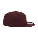 Los Angeles Dodgers Metallic Gold Logo Maroon 59FIFTY Fitted Hat - New Era - 23863841101