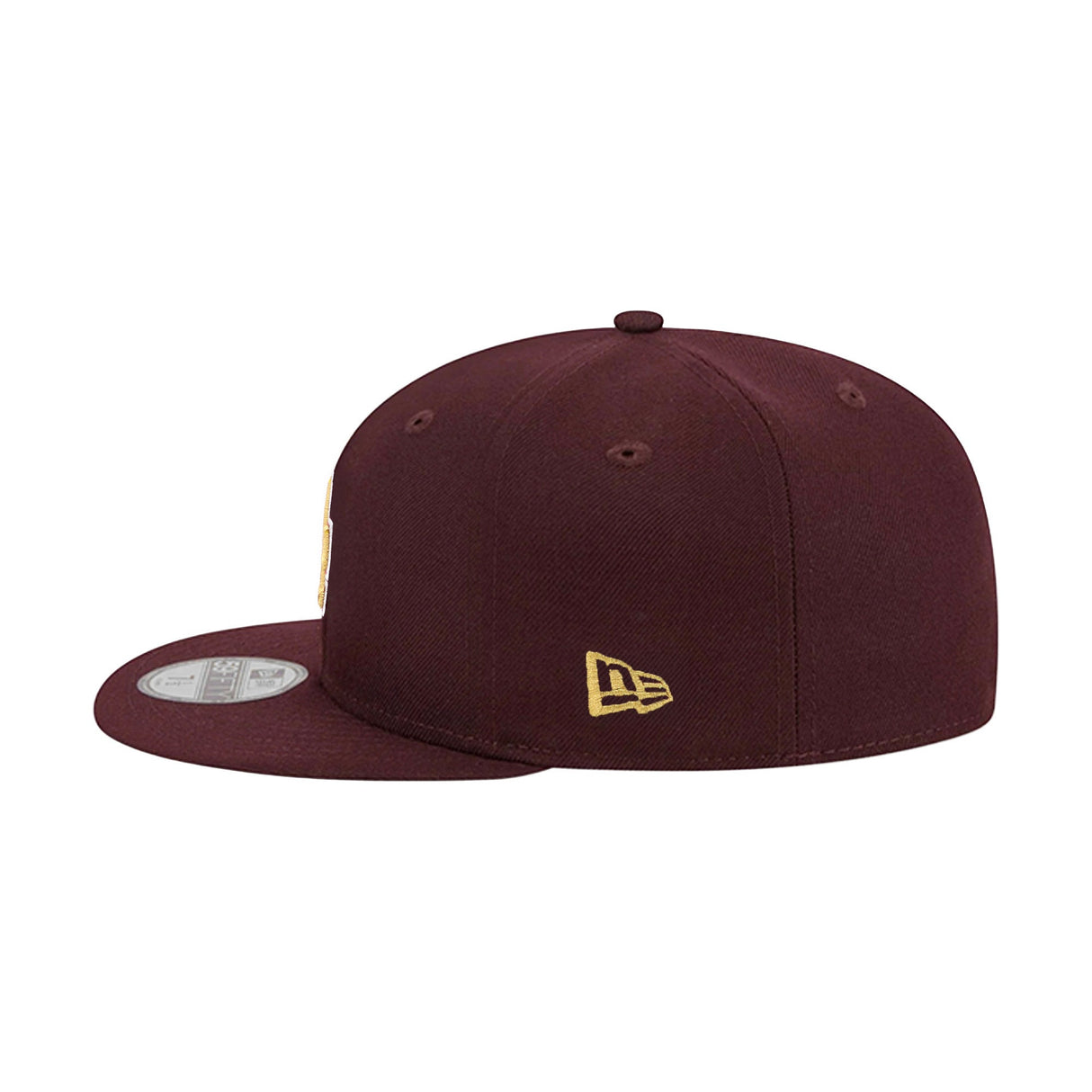 Los Angeles Dodgers Metallic Gold Logo Maroon 59FIFTY Fitted Hat - New Era - 23863841101