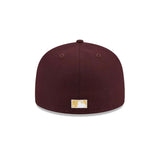 Los Angeles Dodgers Metallic Gold Logo Maroon 59FIFTY Fitted Hat - New Era - 23863841101