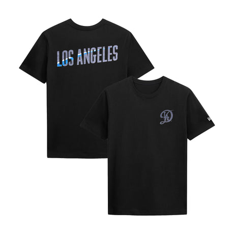 Los Angeles Dodgers Monogram Black T-Shirt - New Era - 230491941117