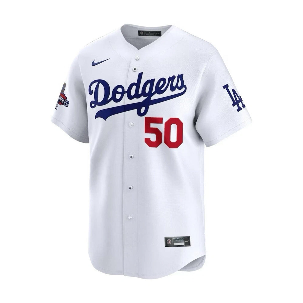 Los Angeles Dodgers Mookie Betts 2024 World Series Champions Home White Limited Jersey - Nike - 31210341106