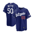 Los Angeles Dodgers Mookie Betts 50 Blue Alternate Stadium Jersey - Nike - 235905411601