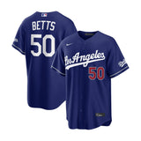Los Angeles Dodgers Mookie Betts 50 Blue Alternate Stadium Jersey - Nike - 235905411601