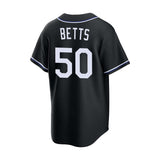 Los Angeles Dodgers Mookie Betts Black Carbon Alternate Player Jersey - Nike - 233201411241