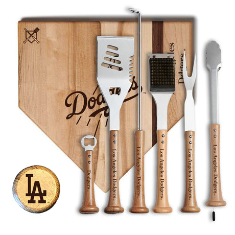 Los Angeles Dodgers MVP Grill Set - Baseball BBQ - 
