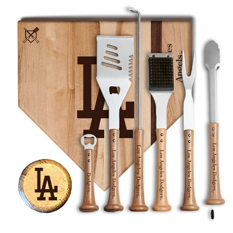 Los Angeles Dodgers MVP Grill Set - Baseball BBQ - 