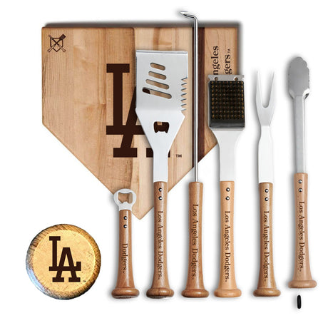Los Angeles Dodgers MVP Grill Set - Baseball BBQ - 