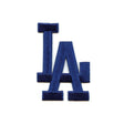 Los Angeles Dodgers Navy LA Logo Embroidered Patch - The Emblem Source - 