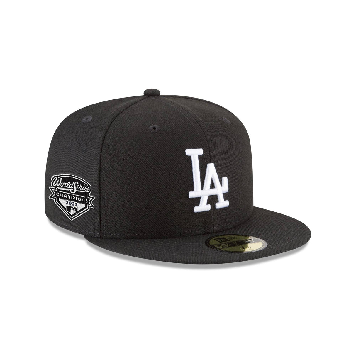 Los Angeles Dodgers Official 2025 Black & White World Series Champs Patch New Era 59FIFTY - New Era - 