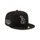 Los Angeles Dodgers Official BW 2025 World Series Champs Emblem White Outline 59FIFTY - New Era - 