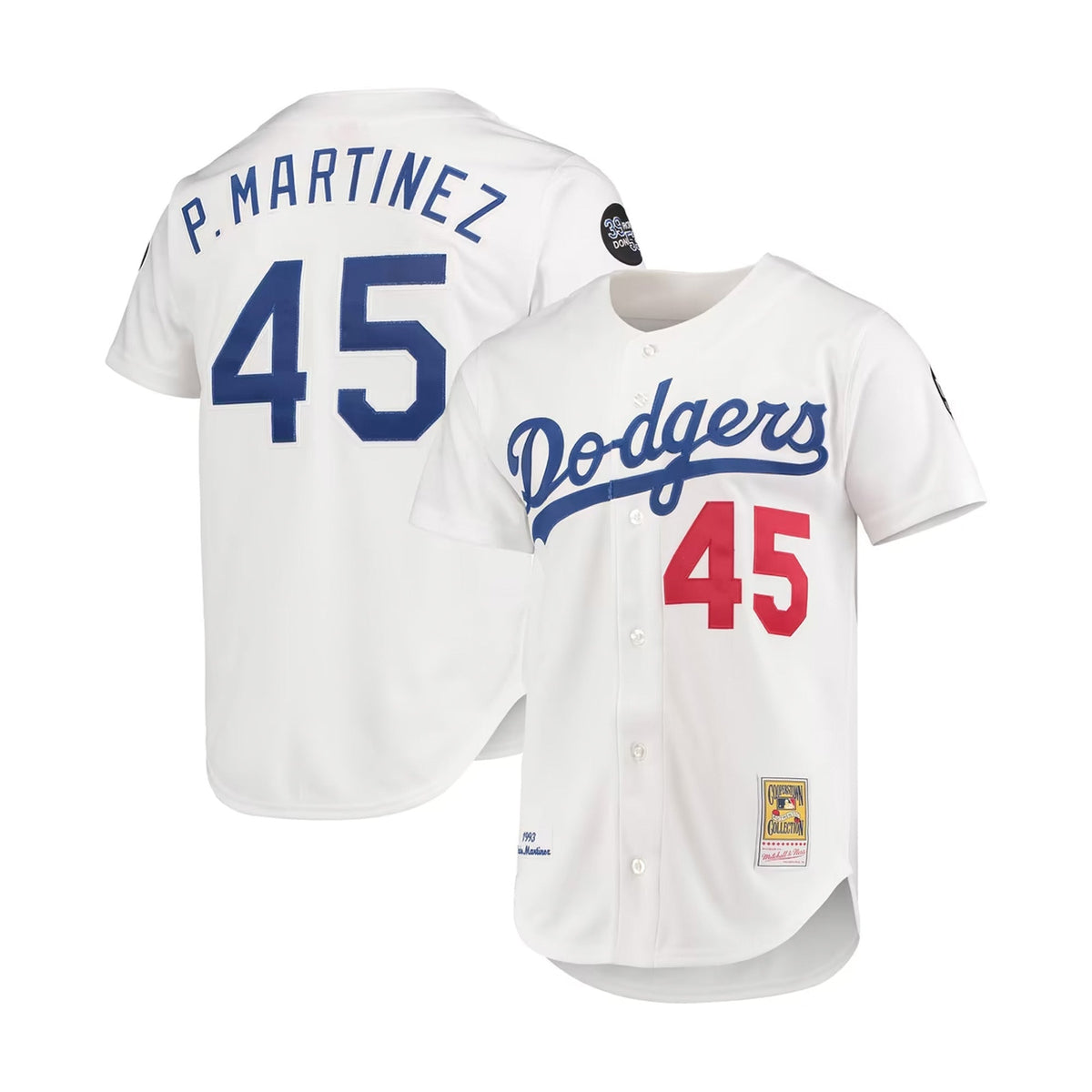 Los Angeles Dodgers Pedro Martinez 1993 Cooperstown Collection White Authentic Jersey - Mitchell & Ness - 220141149