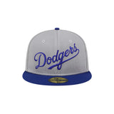 Los Angeles Dodgers Pivot Mesh Gray 59FIFTY Fitted Hat - New Era - 23052441101