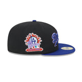 Los Angeles Dodgers Retro Spring Training Black 59FIFTY Fitted Hat - New Era - 23052341101