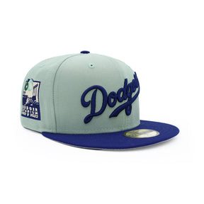 Los Angeles Dodgers Sage Blue Script 59Fifty Fitted - New Era - 