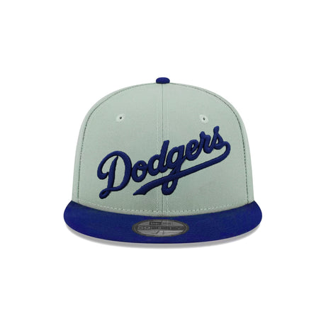 Los Angeles Dodgers Sage Blue Script 59FIFTY Fitted Hat - New Era - 23081441102